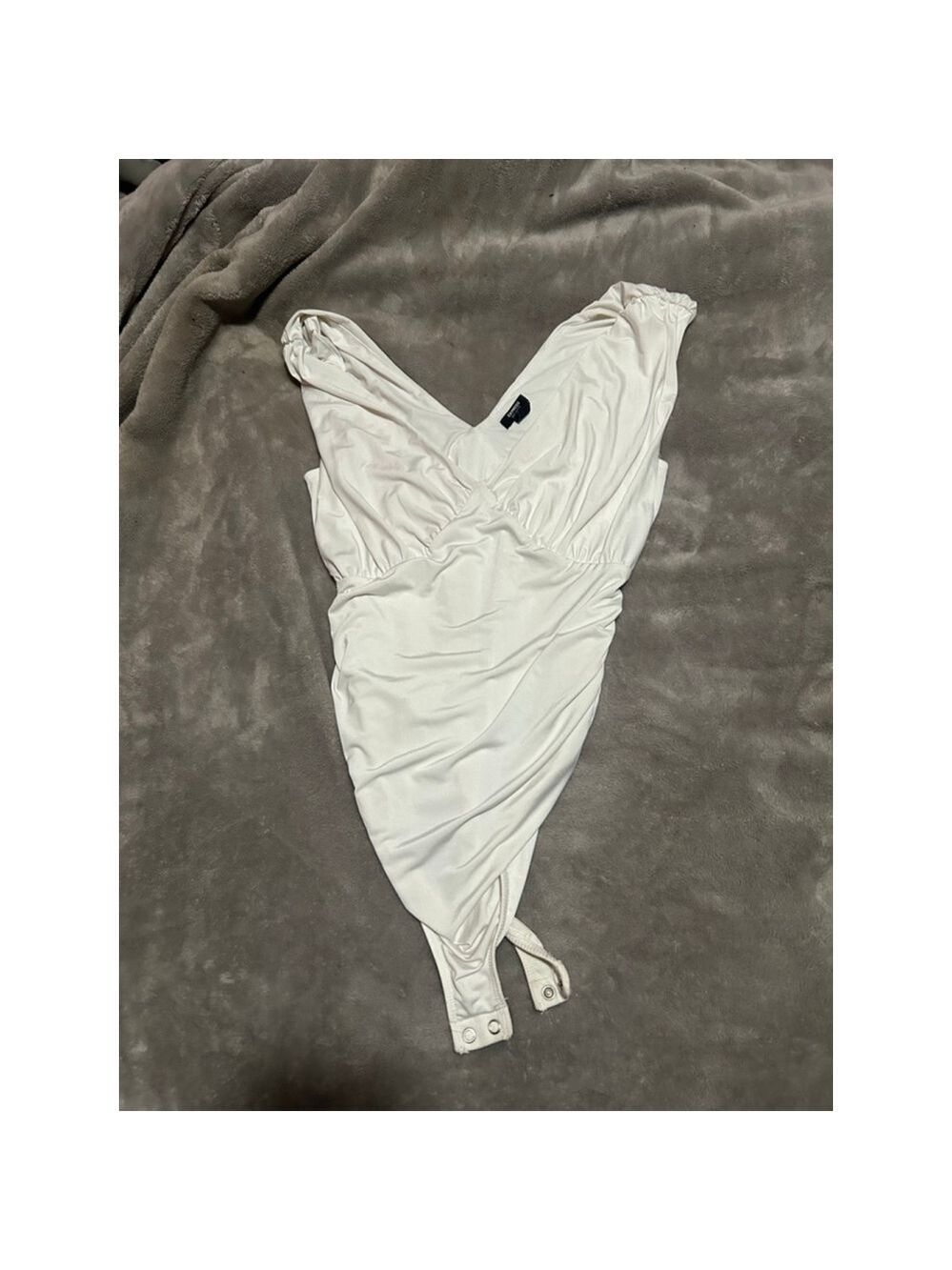 Women's Express White Body Contour Bodysuit S